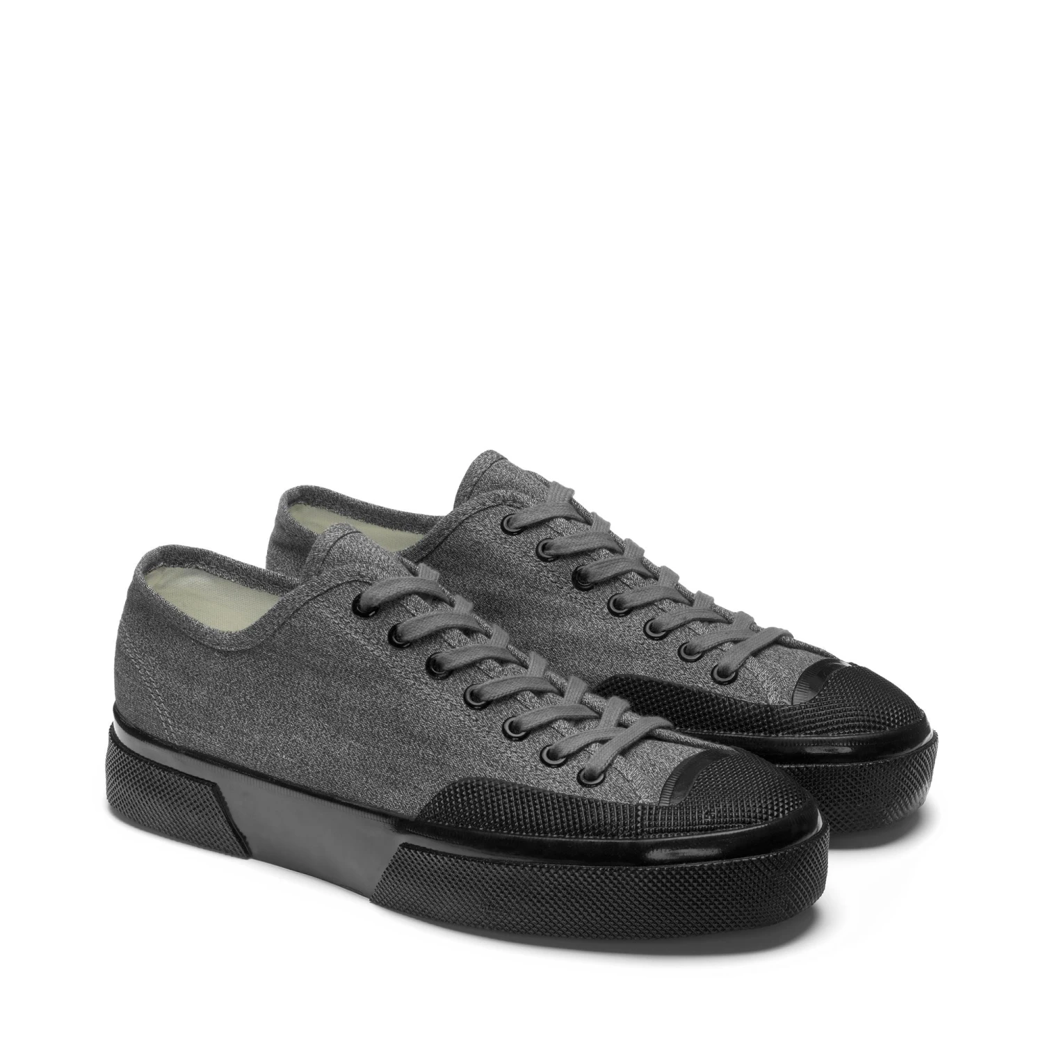 2432 SALT PEPPER - Sneakers - Low Cut - Man - GREY-BLACK 4 2432 SALT PEPPER - Sneakers - Low Cut - Man - GREY-BLACK - immagine 2