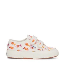 2750 KIDS STRAPS CANDY FISH - Le Superga - Low Cut - Boy - WHITE AVORIO CANDY FISH