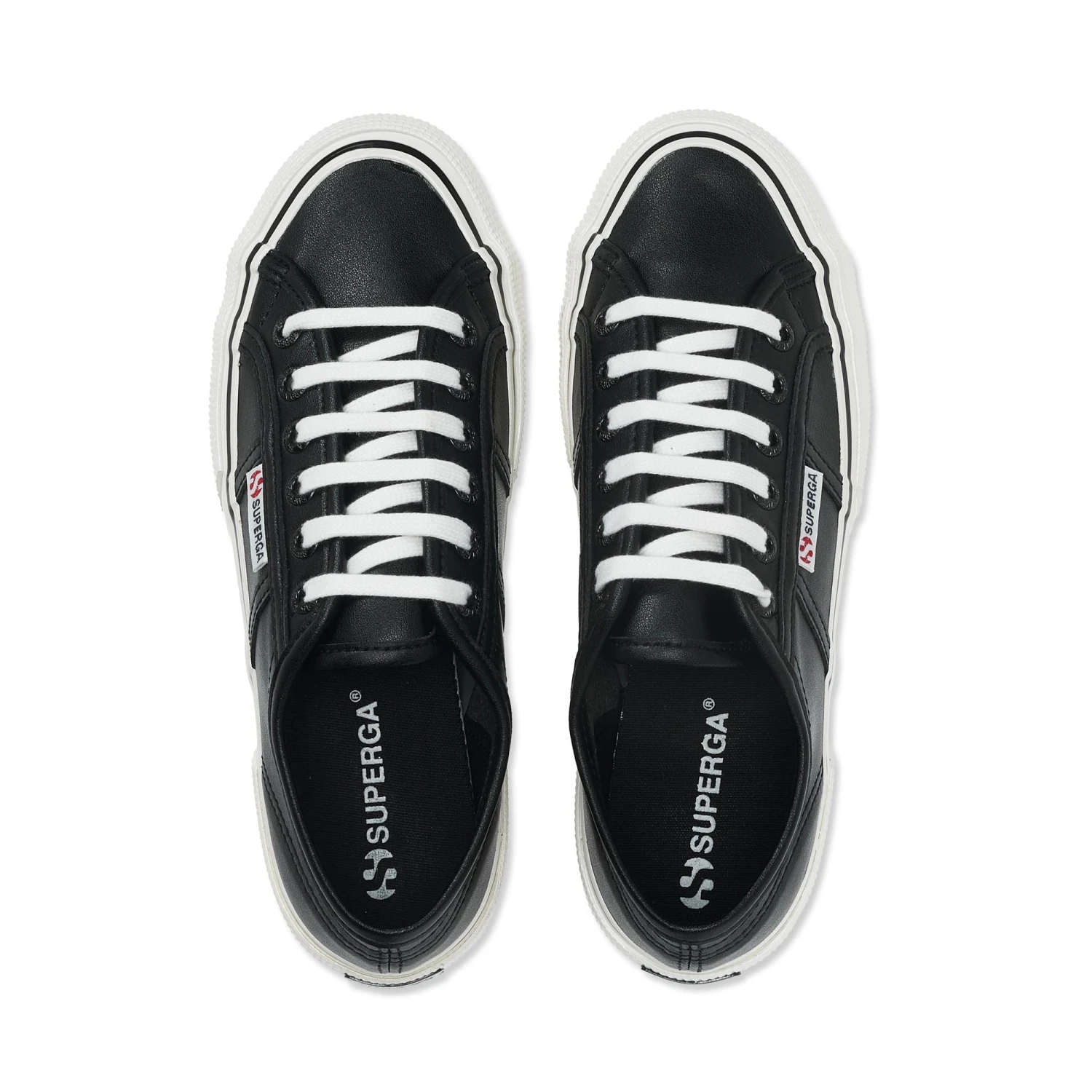 2490 VEGAN MATERIAL - Le Superga - Sneaker - Unisex - BLACK-WHITE AVORIO 6 2490 VEGAN MATERIAL - Le Superga - Sneaker - Unisex - BLACK-WHITE AVORIO - immagine 4