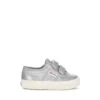 2750 KIDS STRAPS METALLIC CANVAS - Le Superga - Sneaker - Girl - GREY SILVER MATT-F AVORIO -NAM Scarpe Negozio UBS7117CW AFN