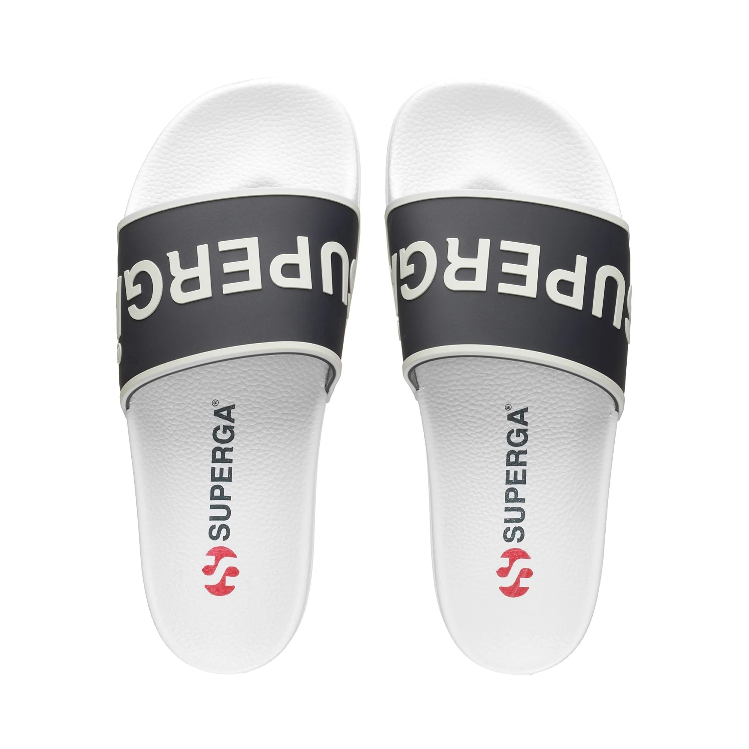 1908-PUTPRU - Slippers - SLIDE - Unisex - WHITE-NAVY 6 1908-PUTPRU - Slippers - SLIDE - Unisex - WHITE-NAVY - immagine 4