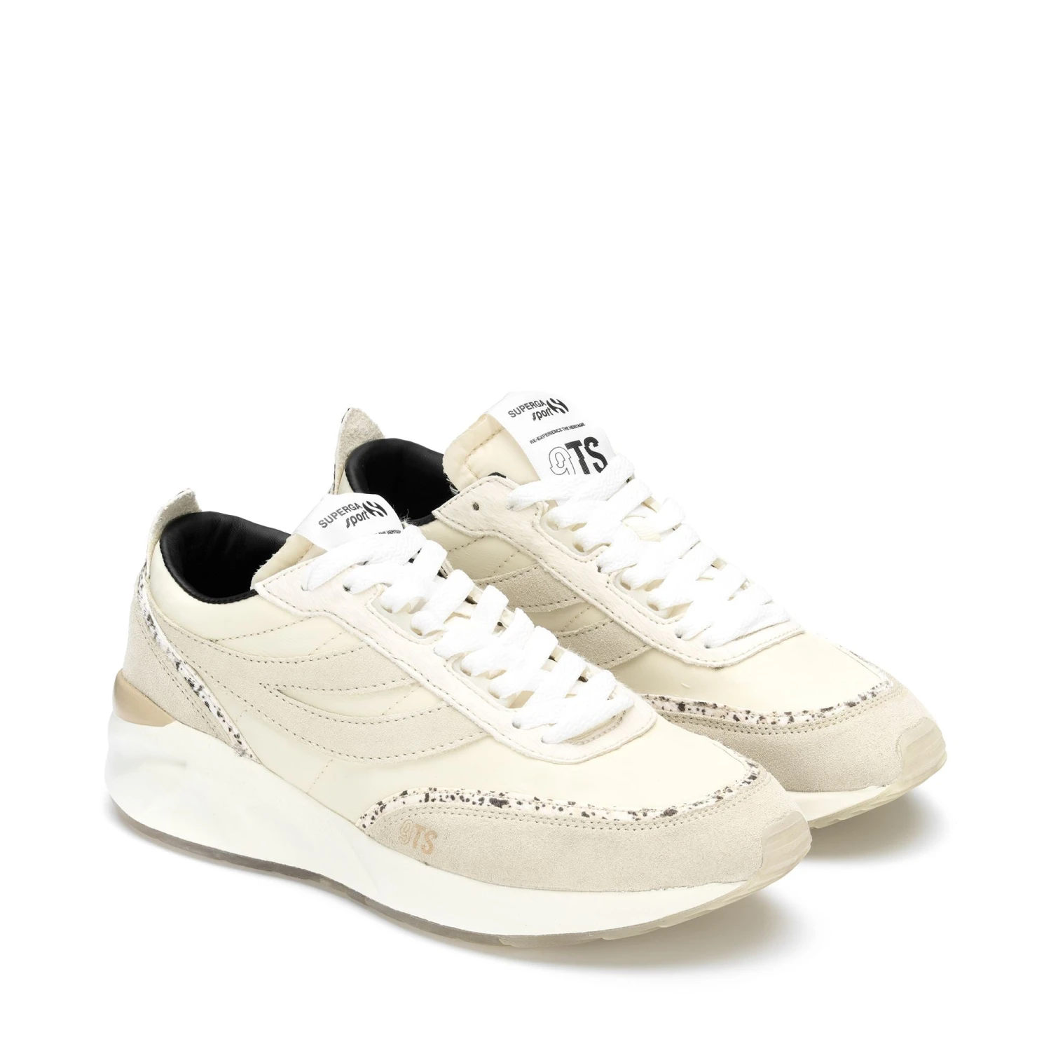 4089 TRAINING 9TS SLIM CALFHAIR DETAILS - Sneakers - Low Cut - Unisex - BEIGE LT EGGSHELL-SPOTS 4 4089 TRAINING 9TS SLIM CALFHAIR DETAILS - Sneakers - Low Cut - Unisex - BEIGE LT EGGSHELL-SPOTS - immagine 2