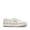 2750 LOGO PIPING - Le Superga - Low Cut - Woman - WHITE AVORIO-BLACK LOGO