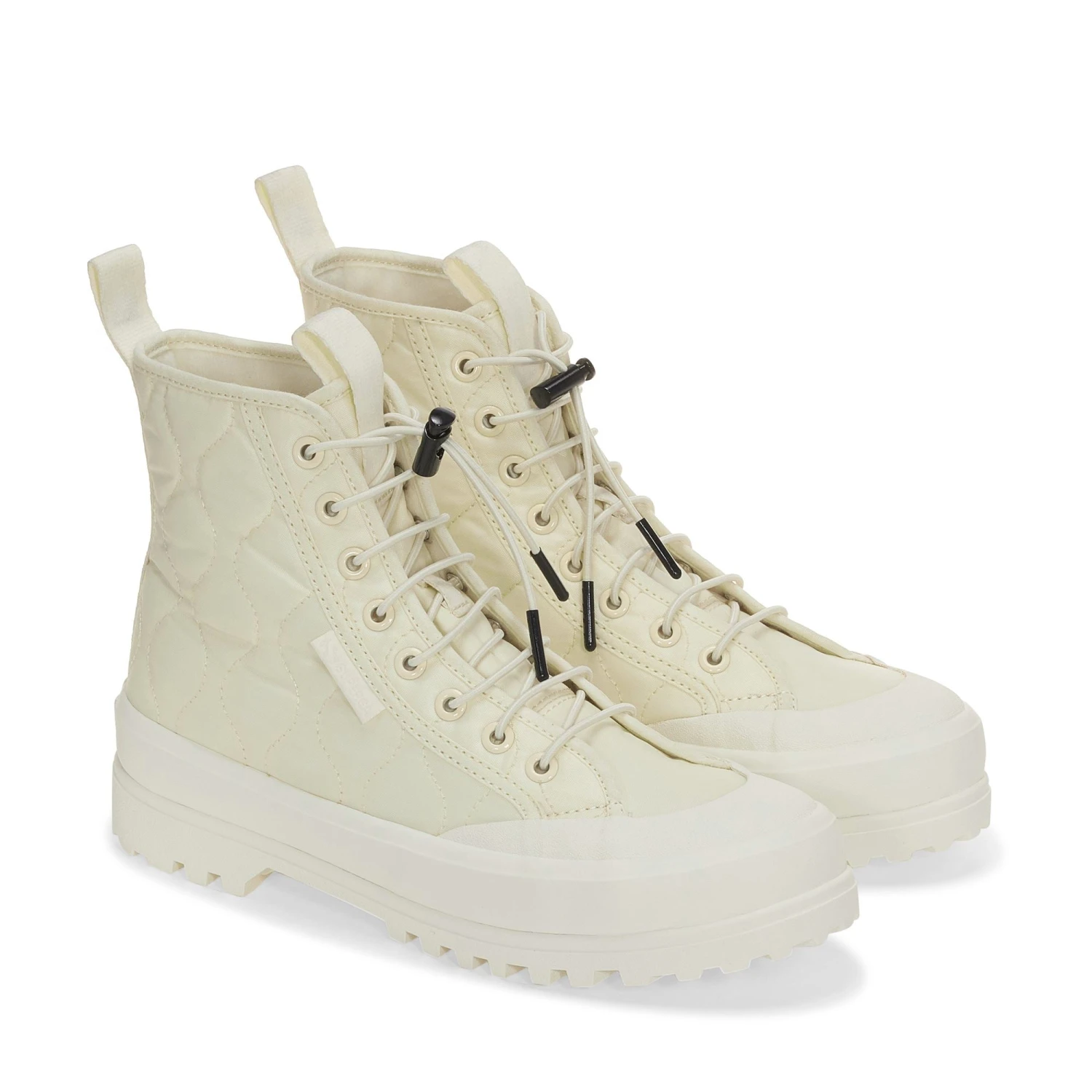 2644 ALPINA QUILTED NYLON - Ankle Boots - Laced - Woman - BEIGE NATURAL-F AVORIO 4 2644 ALPINA QUILTED NYLON - Ankle Boots - Laced - Woman - BEIGE NATURAL-F AVORIO - immagine 2