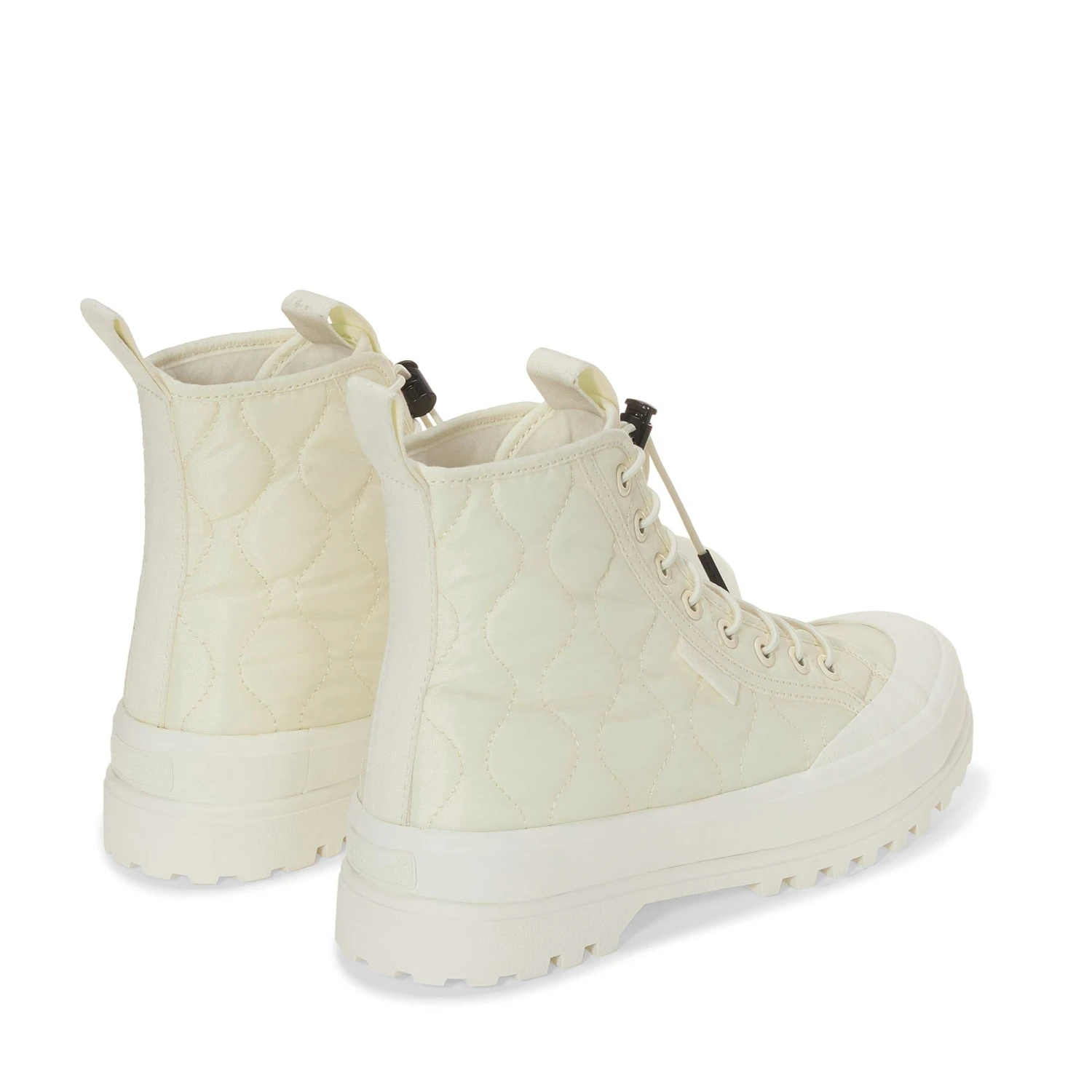 2644 ALPINA QUILTED NYLON - Ankle Boots - Laced - Woman - BEIGE NATURAL-F AVORIO 5 2644 ALPINA QUILTED NYLON - Ankle Boots - Laced - Woman - BEIGE NATURAL-F AVORIO - immagine 3