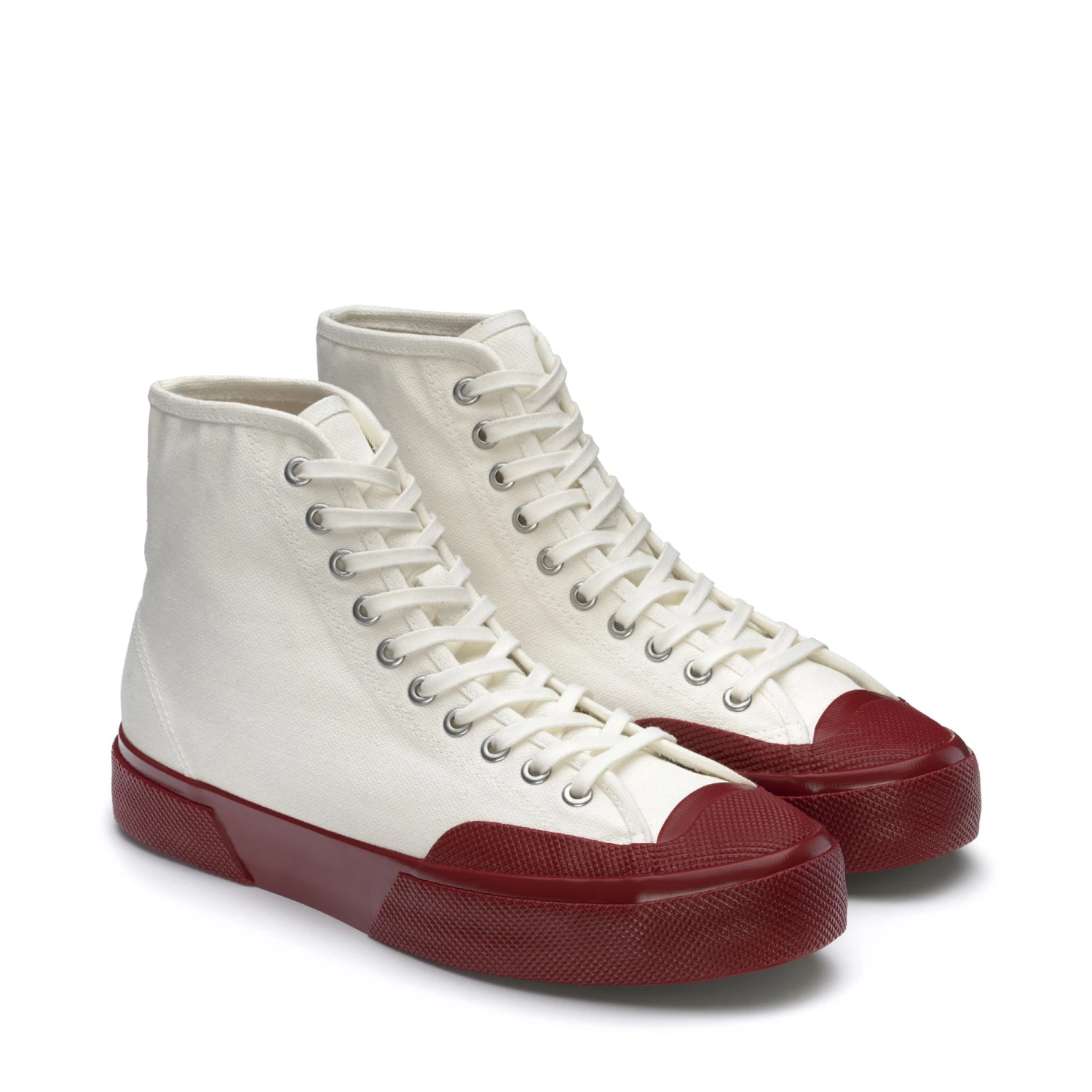 2433 WORKWEAR - Sneakers - Mid Cut - Unisex - OFF WHITE-F RED 4 2433 WORKWEAR - Sneakers - Mid Cut - Unisex - OFF WHITE-F RED - immagine 2