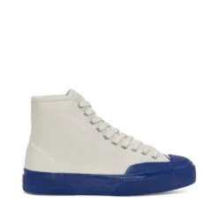 2433 WORKWEAR - Sneakers - Mid Cut - Unisex - OFF WHITE-F BLUE
