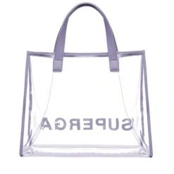 TRANSPARENT SHOPPING BAG - Bags - Shopping Bag - Woman - GREY LILLA -NAM Scarpe Negozio UBS8132DW 454 dac7fb63 59c0 463a 8786 775aade8a452