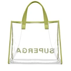 TRANSPARENT SHOPPING BAG - Bags - Shopping Bag - Woman - GREEN SUNNY LIME -NAM Scarpe Negozio UBS8132DW D37 d9a8d9dd 7049 410b b799 26c04bd12b65