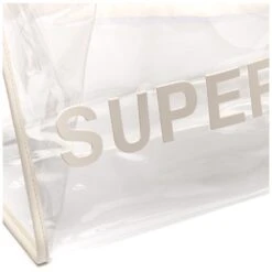 TRANSPARENT SHOPPING BAG - Bags - Shopping Bag - Woman - WHITE AVORIO -NAM Scarpe Negozio UBS8132DW X1I 8f80cf6a a9bf 4081 b3c1 01456783d39c