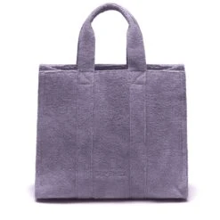 MINI TERRY CLOTH TOTE BAG - Bags - TOTE BAG - Woman - FULL VIOLET LILLA