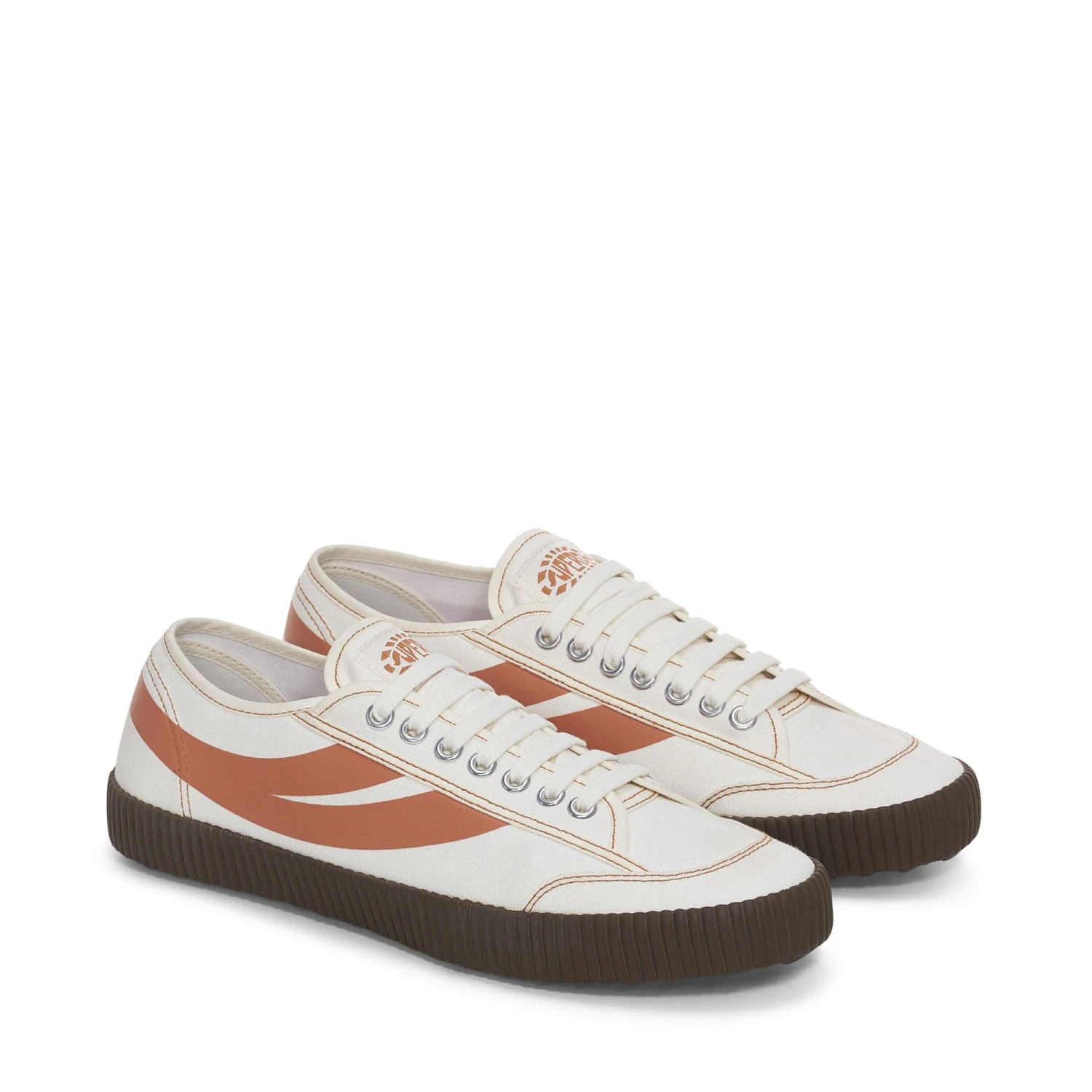 2619 ST 1 - Le Superga - Low Cut - Unisex - WHITE AVORIO-BROWN LEATHER 4 2619 ST 1 - Le Superga - Low Cut - Unisex - WHITE AVORIO-BROWN LEATHER - immagine 2