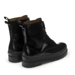 3341 ALPINA BOX LEATHER - Ankle Boots - Laced - Woman - TOTAL BLACK -NAM Scarpe Negozio UBS81364W F90 c19fc2ca 2c1f 434a 886a 0a0351c73ba4
