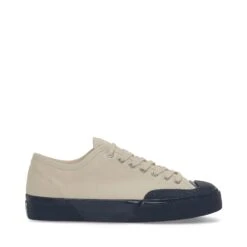 2432 TWISTED HERRINGBONE - Sneakers - Low Cut - Man - OFF WHITE-BLUE PETROL