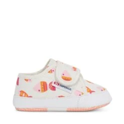 4006 BABY STRAP CANDY FISH - Sneakers - Low Cut - Boy - WHITE AVORIO CANDY FISH